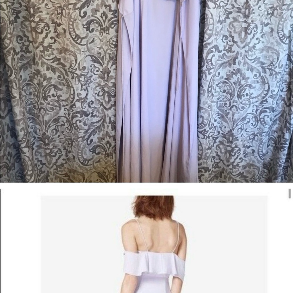 NWT Lavender Fame and Partners Long Wrap Dress, Size 6, wedding guest, prom - Picture 10 of 10